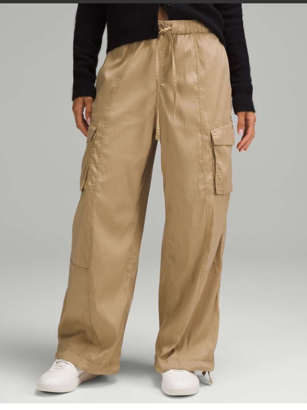 Lululemon Lightweight Adjustable Mid-Rise Cargo Pant Filbert Tan